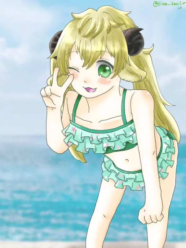 画像にタップするとPixivへリダイレクト。