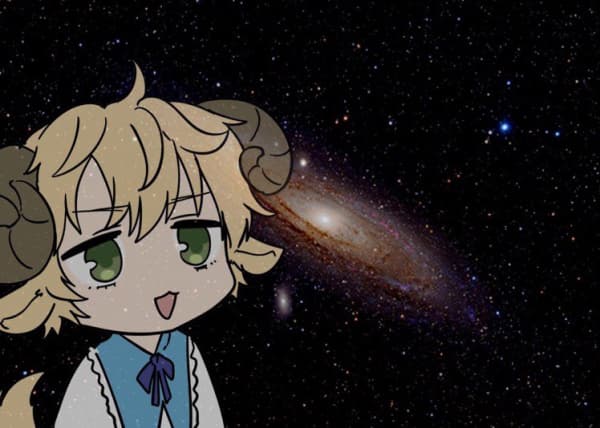 かぜぱな先生の宇宙ネコオマージュイラスト。画像にタップするとPixivへリダイレクト。